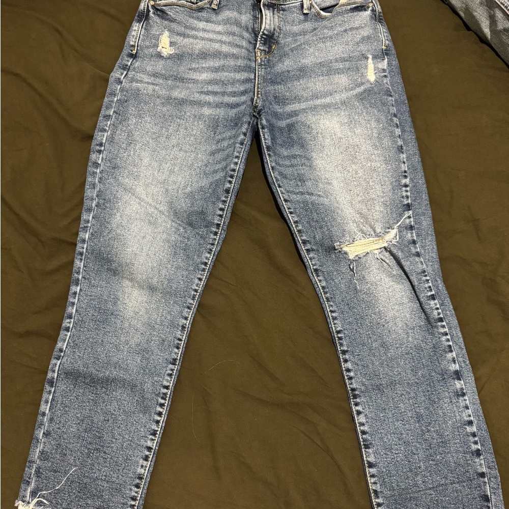 Denizen from Levi's Distressed Light Blue Skinny Jeans